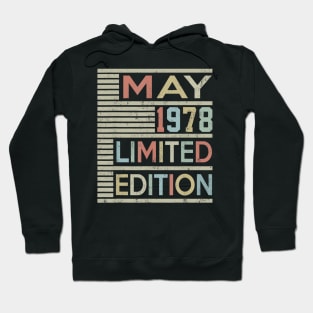 42nd Birthday Gift May 1978 42 Years Old Hoodie